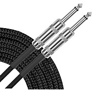 Standard Instrument Cable Black Braid 20 ft. Black