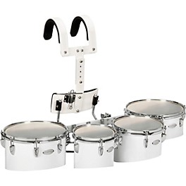 Open Box Sound Percussion Labs Standard Marching Quads with Carrier 8/10/12/13 Level 1  White