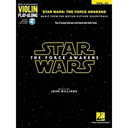 Hal Leonard Star Wars - The Force Awakens Violin Play-Along Volume 61 (Book/Audio Online)