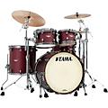 TAMA Starclassic Maple 4-Piece Shell Pack With 22" Bass Drum and Smoked Black Nickel Shell Hardware Flat Burgundy Metallic