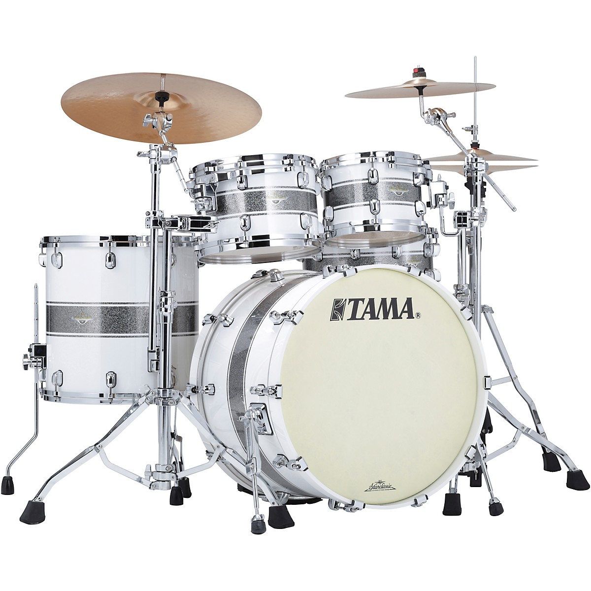 TAMA Starclassic Maple 4Piece Shell Pack with Chrome Hardware and 22