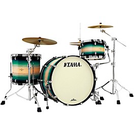 TAMA Starclassic Maple Exotix Pacific Walnut 3-Piece Shell Pack with Black Nickel Hardware and 24" Bass Drum