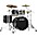 TAMA Starclassic Walnut/Birch 4-Piece Shell Pack With 22" Bass Drum Piano Black