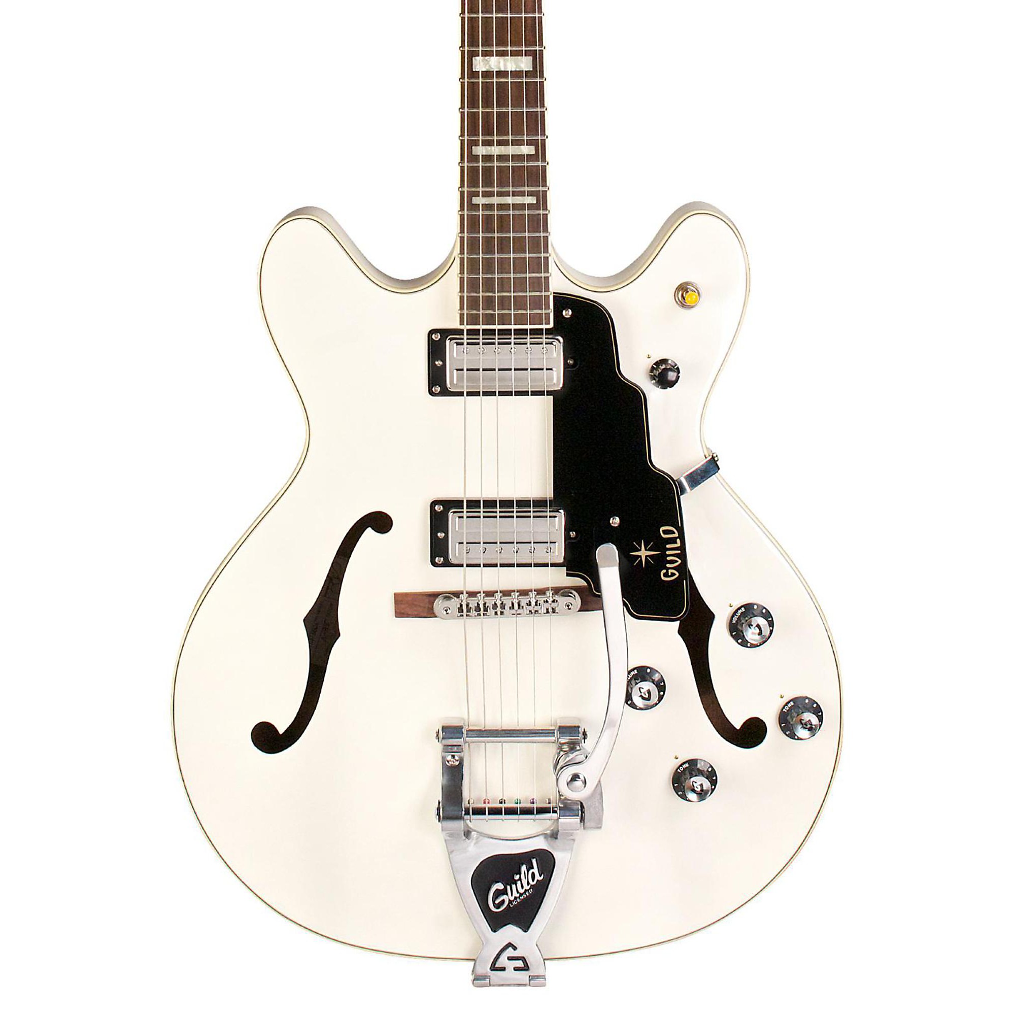 Guild Starfire V SemiHollowbody Electric Guitar White Guitar Center