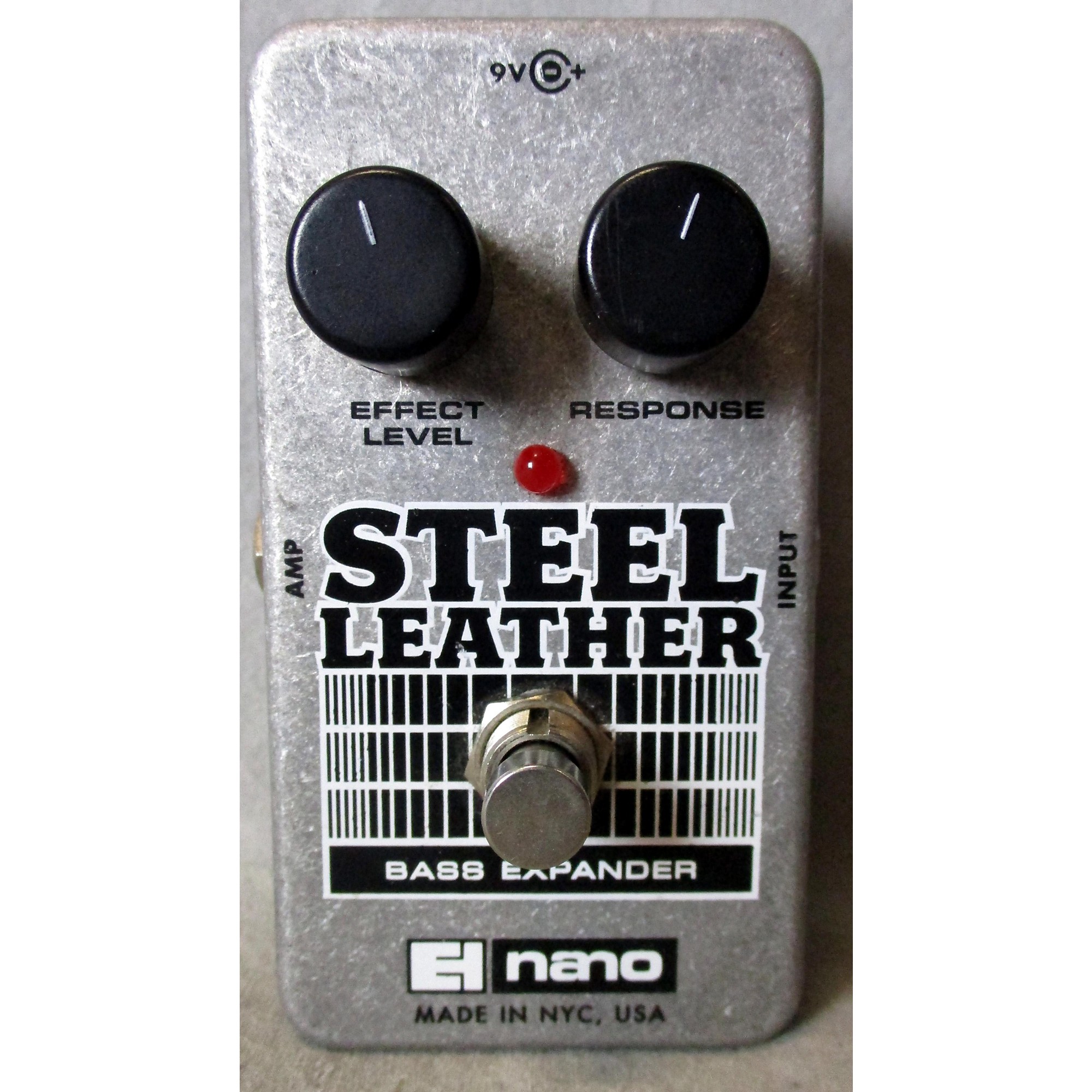 Used ElectroHarmonix Steel Leather Nano Bass Expander Bass Effect