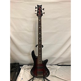 Used Schecter Guitar Research Stiletto Extreme 5 String Electric Bass Guitar Electric Bass Guitar