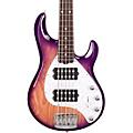 Ernie Ball Music Man StingRay5 Special HH 5-String Electric Bass Guitar Purple Sunset