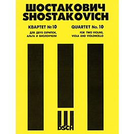 DSCH String Quartet No. 10, Op. 118 (Parts) DSCH Series Composed by Dmitri Shostakovich