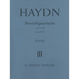 G. Henle Verlag String Quartets - Volume IX Op. 71 and 74 (Appony-Quartets) Henle Music by Franz Josef Haydn