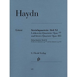 G. Henle Verlag String Quartets - Volume XI Op. 77 and Op. 103 Henle Music Folios Series Softcover by Franz Josef Haydn