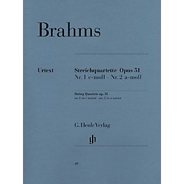 G. Henle Verlag String Quartets, Op. 51 Henle Music Folios Series Softcover Composed by Johannes Brahms