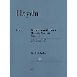 G. Henle Verlag String Quartets, Vol. V, Op. 33 (Russian Quartets) Henle Music Folios Series Softcover by Joseph Haydn