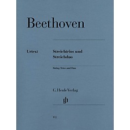 G. Henle Verlag String Trios Op. 3, 8, and 9 and String Duo WoO 32 Henle Music Folios Softcover by Ludwig van Beethoven