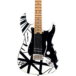 EVH Striped Series '78 Eruption Electric Guitar White with Black Stripes