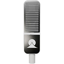 Ohma World Stripes Condenser Microphone White & Stainless Steel