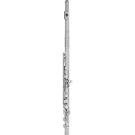 Wm. S Haynes Amadeus Student Flute: silver-plated headjoint, body, and mechanism, plateau keys, French pointed arms, offse...