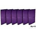 Auralex Studiofoam Pyramids 24"x48"x2" Acoustic Panels (12-Pack) Purple
