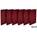 Auralex Studiofoam Wedges 24"x48"x1" Acoustic Panel 20-Pack Burgundy