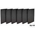 Auralex Studiofoam Wedges 24"x48"x1" Acoustic Panel 20-Pack Charcoal