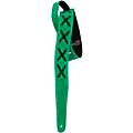 Henry Heller Suede With X's Guitar Strap Green 2 in.