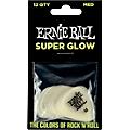 Ernie Ball Super Glow Guitar Picks - Medium 12 Pack