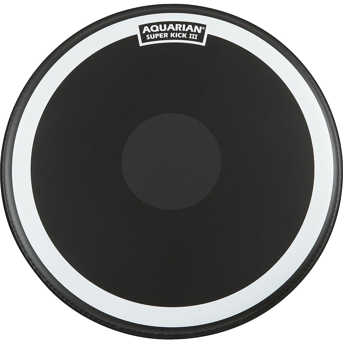 Aquarian SuperKick III Black Drumhead 24 in. Guitar Center