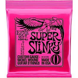 Ernie Ball Super Slinky 2223 (9-42) Nickel Wound Electric Guitar Strings