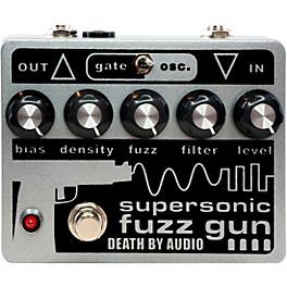 Open Box Death By Audio Supersonic Fuzz Gun Versatile Fuzz Effects Pedal