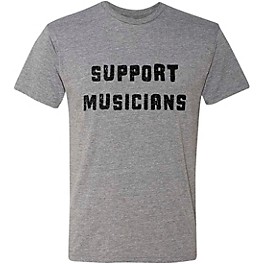 Guitar Center Support Musicians Unisex Heather Grey T Shirt