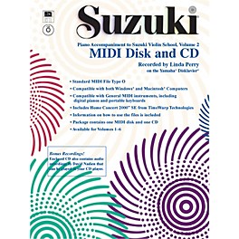 Alfred Suzuki Violin School MIDI Disk Acc./CD-ROM, Volume 2