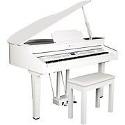 Symphony Grand II Digital Micro Grand Piano With Bench White 88 Key