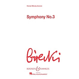 Boosey and Hawkes Symphony No. 3, Op. 36 (Score) Boosey & Hawkes Scores/Books Series Softcover by Henryk Mikolaj Górecki