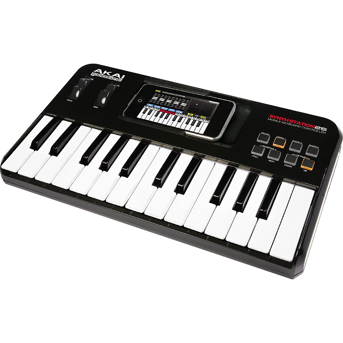 Akai Professional Synthstation25 Piano Keyboard For Iphone And Itouch Guitar Center - roblox piano keyboard v11 song of healing youtube