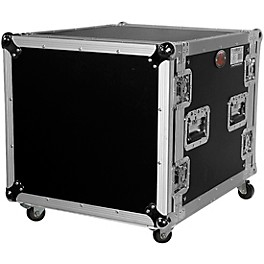 Open Box ProX T-10RSS 10U 10-Space Amp Rack Mount ATA Flight Case 19" Depth with Casters Level 1