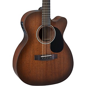 Mitchell T333CE-BST Solid Top Mahogany Auditorium Acoustic-Electric Guitar Edge Burst 