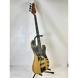 Used Schecter Guitar Research T4 Exotic Black Limba Electric Bass Guitar