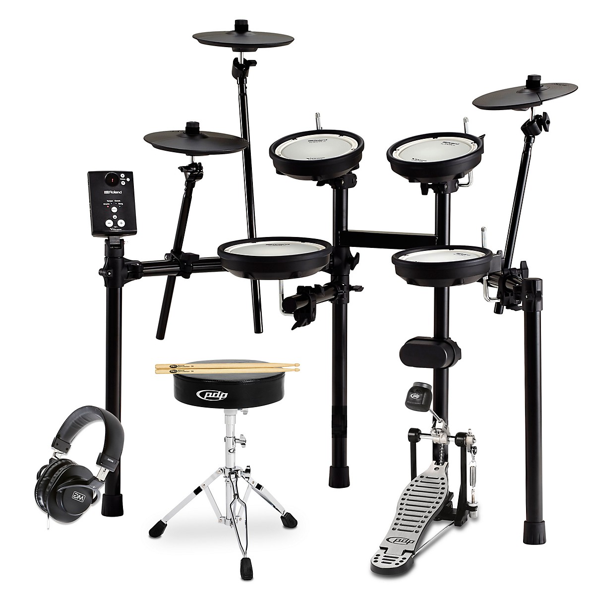 Roland Td 1dmk Electronic Drum Set Starter Bundle Guitar Center