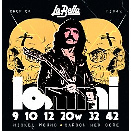 La Bella TI942 Tony Iommi Signature C# Tuning Electric Guitar Strings
