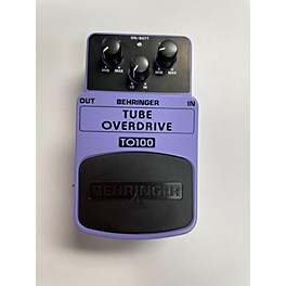Used Behringer TO100 Tube Overdrive Effect Pedal