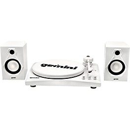 Blemished Gemini TT-900WW Vinyl Record Player With Bluetooth and Dual Stereo Speakers Level 2 White 197881107284