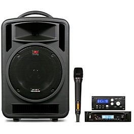 Galaxy Audio TV10-C010H000G Galaxy Audio Traveler 10 Portable PA System With CD Player, One Wireless Receiver, And One Ha... 