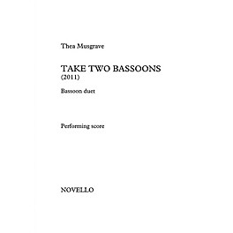 Novello Take Two Bassoons Music Sales America Series Book by Thea Musgrave