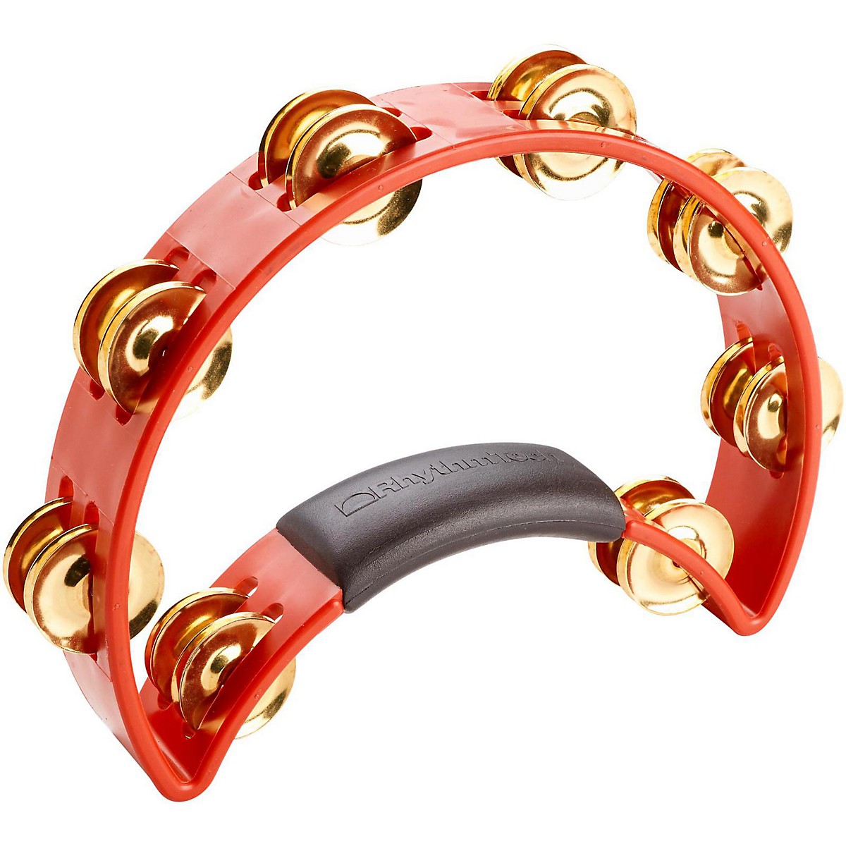 Rhythm Tech Tambourine with Brass Jingles Red 9.5 In Guitar Center