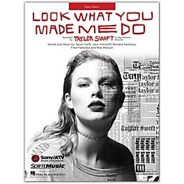 Hal Leonard Taylor Swift - Look What You Made Me Do Easy Piano Sheet Music