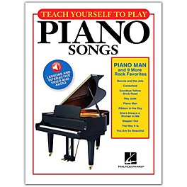 Hal Leonard Teach Yourself to Play "Piano Man" & 9 More Rock Favorites on Piano Book/Video/Audio