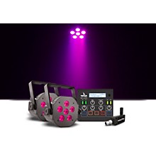 Venue Tetra Control 2 Intuitive DMX Controller with Venuelink ML-TAXP4 Dongle and Two Tetra 6 VI Wash Light