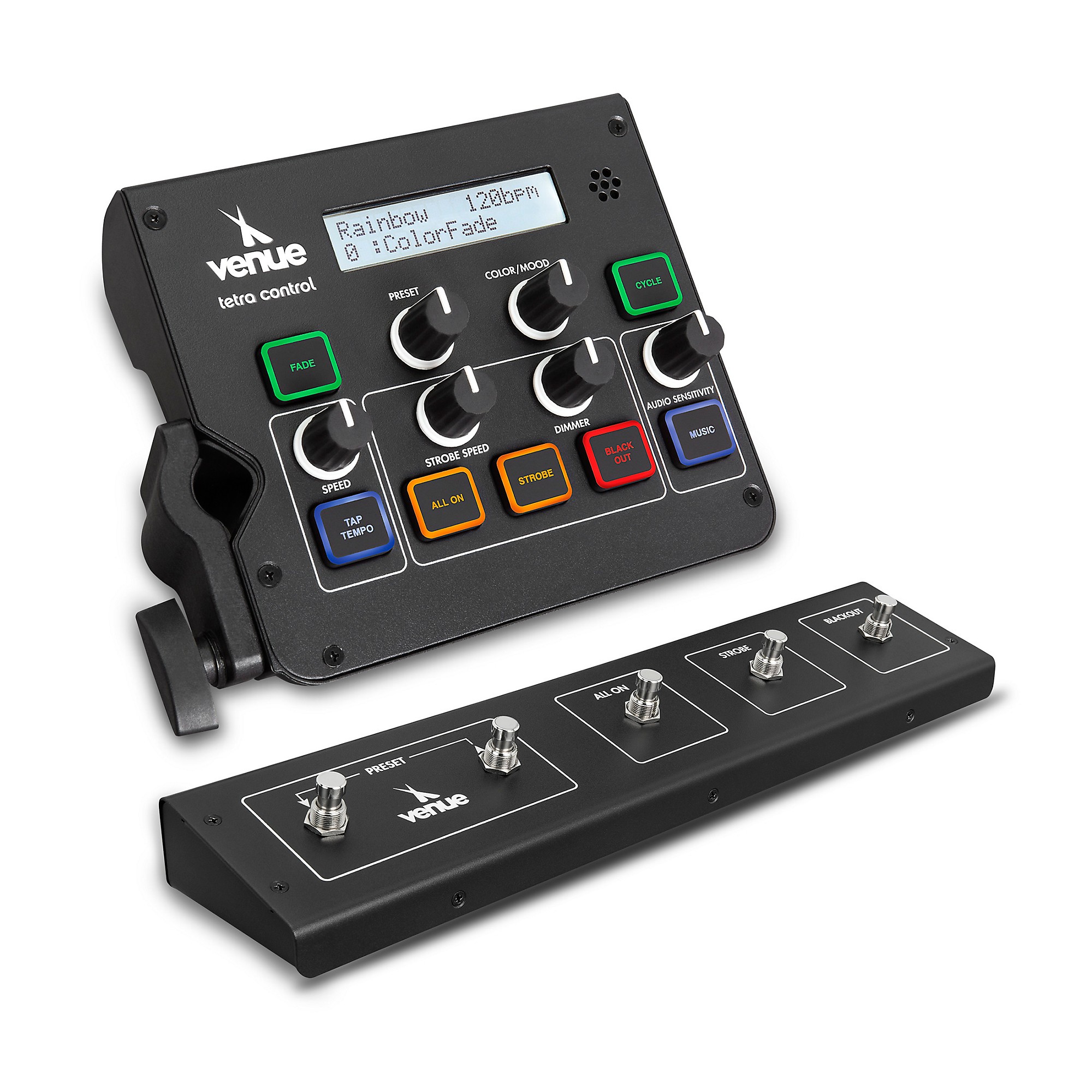 Venue Tetra Control Intuitive DMX Controller and Footswitch Guitar Center