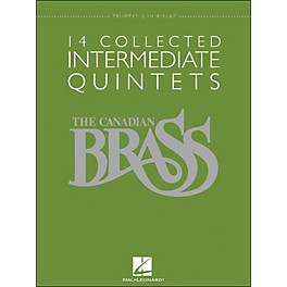 Hal Leonard The Canadian Brass: 14 Collected Intermediate Quintets - Trumpet 2 - Brass Quintet