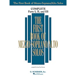 G. Schirmer The First Book Of Mezzo-Soprano/Alto Solos Complete Parts 1, 2 and 3