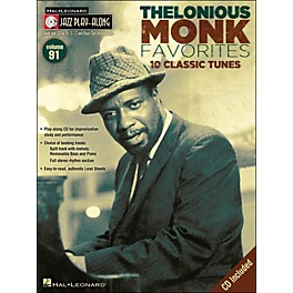 Hal Leonard Thelonious Monk Favorites - Jazz Play-Along Volume 91 CD/Pkg